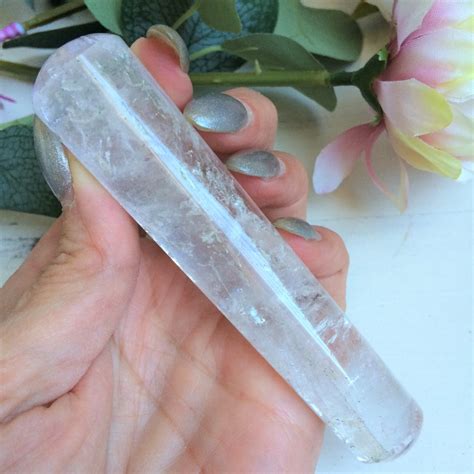 quartz crystal yoni massage wand healing tool etsy