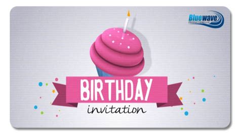 Make a new video for your project. Birthday Invitation | After Effects template - YouTube