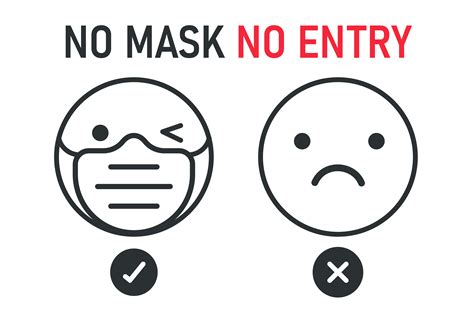 No Mask No Entry With Two Faces 1166044 Vector Art At Vecteezy