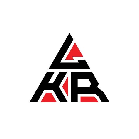 Lkr Triangle Letter Logo Design With Triangle Shape Lkr Triangle Logo