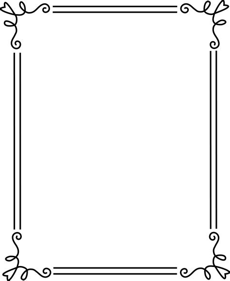 Simple Elegant Black Frame 2 Free Clip Art Clip Art Borders Clip