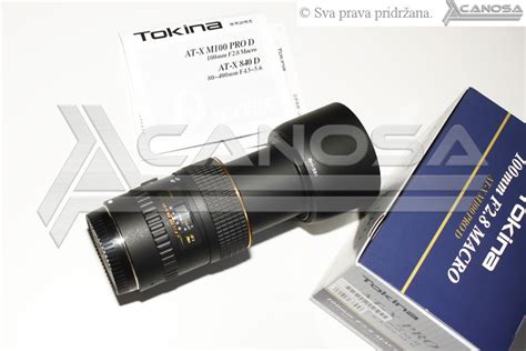 Tokina At X M100 Pro D 100mm F28 Af Za Canon Macro Autofocus Lens