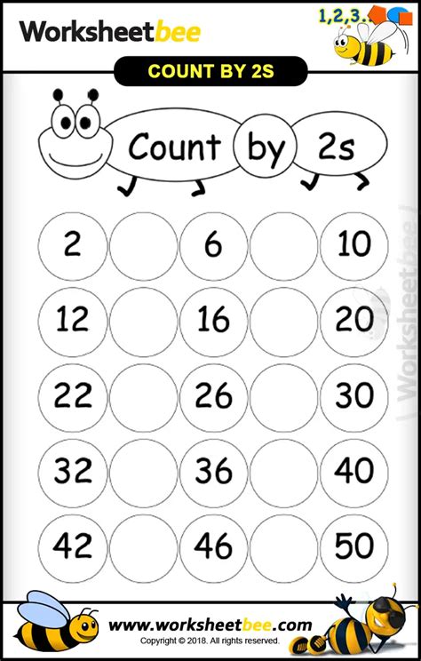 Counting By 2s Worksheet Printable Word Searches