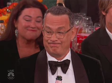 Tom Hanks Is Not Here For Golden Globes Host Ricky Gervais Monologue