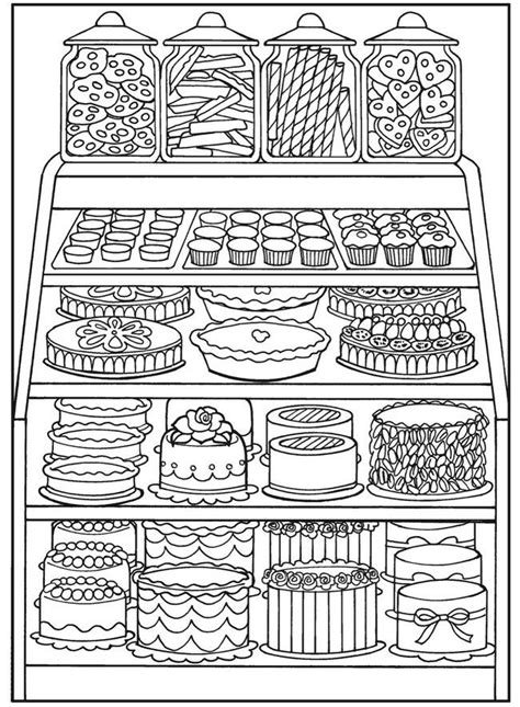 Food Collage Coloring Pages