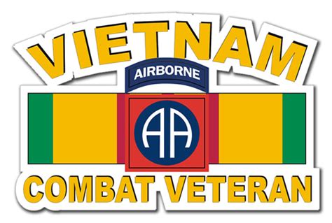 Nd Airborne Division Vietnam Combat Veteran Decal