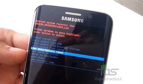 How To Hardfactory Reset Samsung Galaxy S6 And S6 Edge The Android Soul