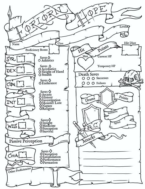 Musings Of A Dire Halfling I Redid The Character Sheet For My Forlorn