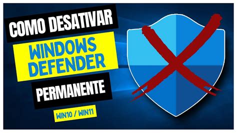Como DESATIVAR WINDOWS DEFENDER De Forma PERMANENTE Win 10 E 11