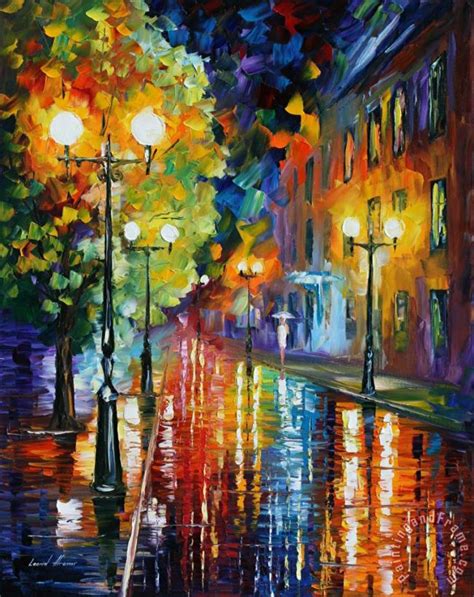 Leonid Afremov City Lights Painting City Lights Print For Sale