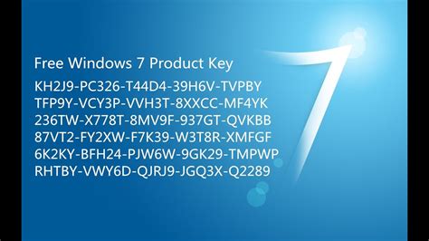 Windows 7 Product Key How To Activate Windows 7 Professional Youtube