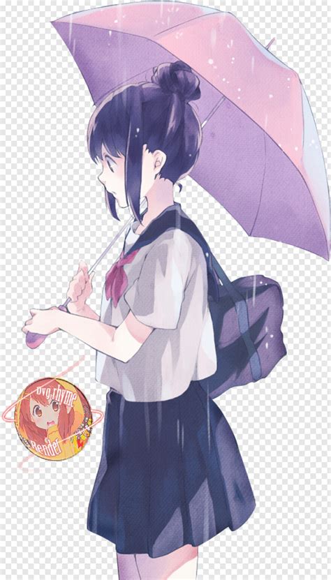 Anime Couple Rainy Day Anime Aesthetic Transparent Png 533x935 9547349 Png Image Pngjoy