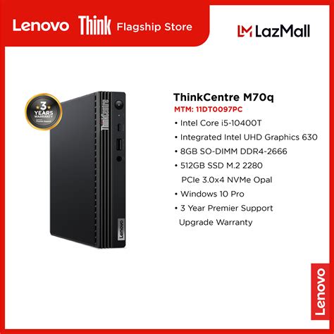 Lenovo Thinkcentre M70q Gen 2 Desktop Intel Core I5 11400t 8gb Ram