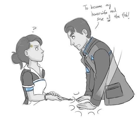 Detroit Become Human Connor And Kara By Haprilona Detroit Become
