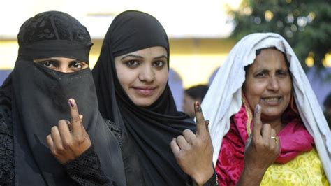 Uttar Pradesh Elections Phase 1 Voters Pose With The Inked Finger