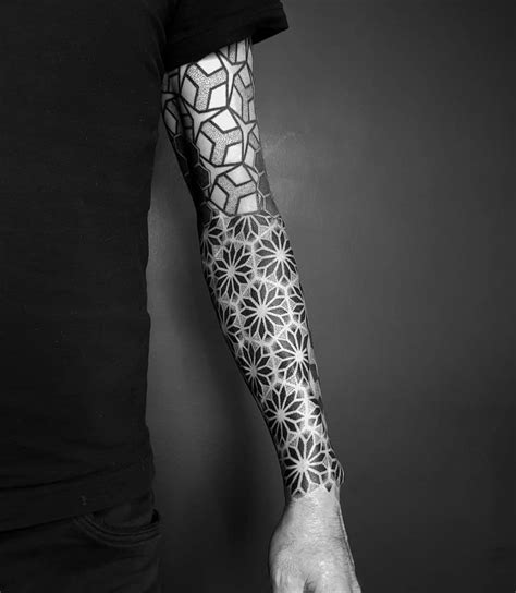 Hexagon Tattoo Sleeve By Tomten