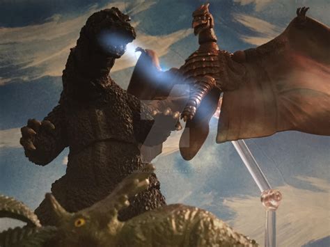Godzilla Vs Rodan By Kidkaiju2001 On Deviantart