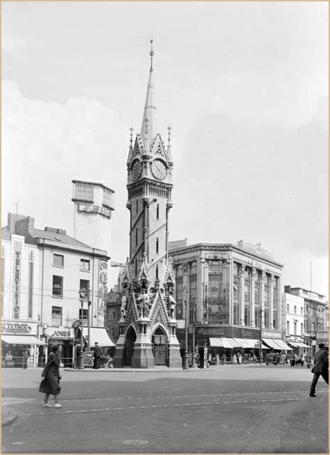 Clock Tower 1952 Leicester England Clock Tower Leicestershire