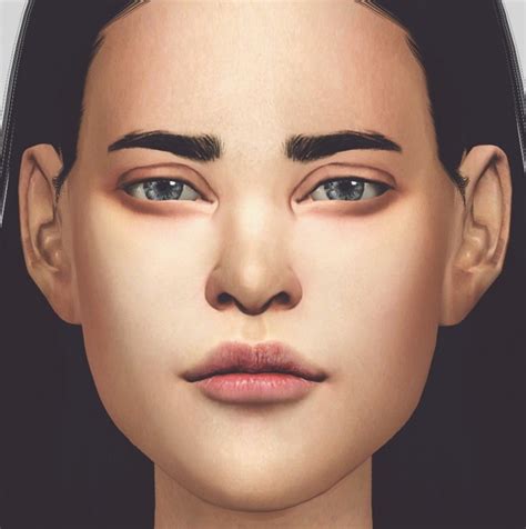 Sims 4 Maxis Match Peach Skin Overlay Bapian