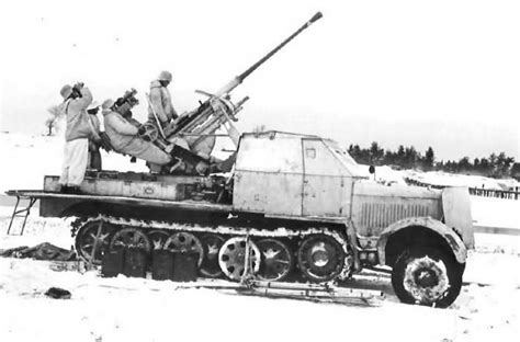 Armored Sdkfz 72 37mm Flak In Winter World War Photos