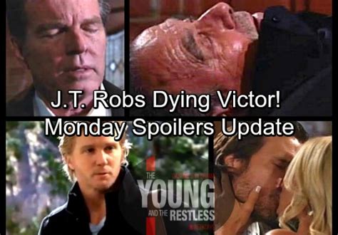 The Young And The Restless Spoilers Monday March 26 Jt Robs Dying Victor Jack Calls 911