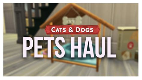 Cats And Dogs Cc Shopping 2 Pet Beds Water Bowls Cas The Sims 4