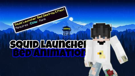 Bedwars With Squid Launcher Bed Break Animation Pika Network Bedwars