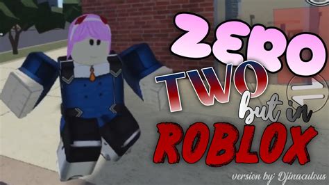 Zero Two But In Roblox Version By Me Youtube