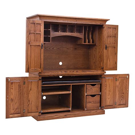 Amish Computer Armoire Desks Barn Furniture