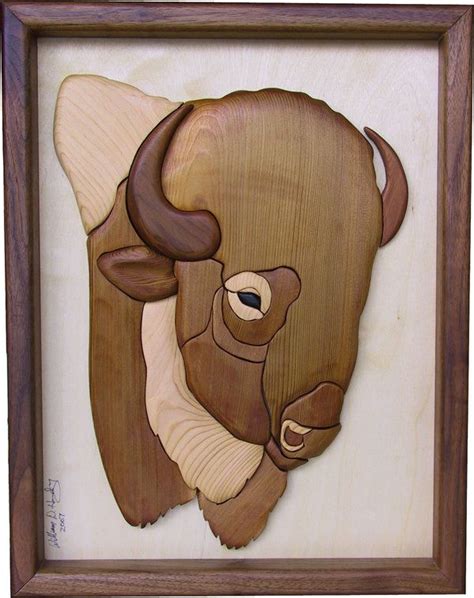 Buffalo By Wdh61 On Deviantart Intarsia Wood Wood Art Intarsia Wood