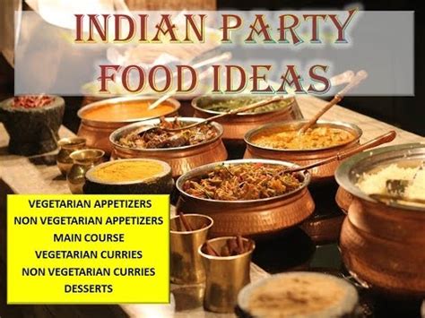 Indian guest menu for lunch / dinner | quick cooking ideas for guest in this video i have shared a complete. INDIAN PARTY FOOD IDEAS - INDIAN PARTY MENU - APPETIZERS ...