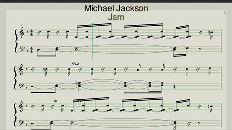 Michael Jackson Jam Sheet Music Youtube