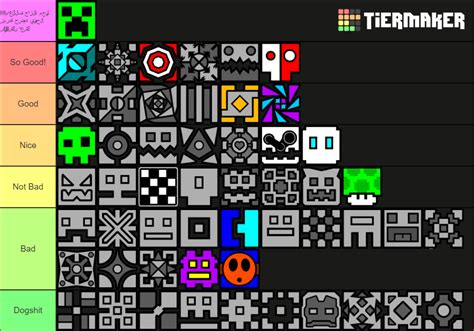 Geometry Dash Icons Tier List Community Rankings TierMaker