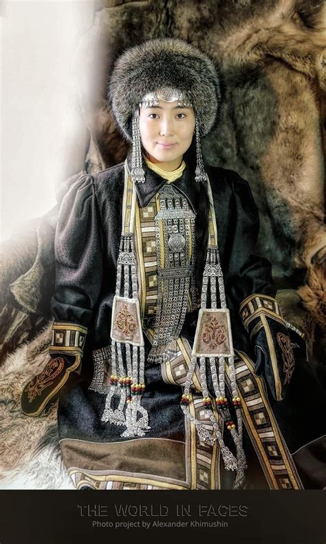 Sakha Young Lady In Traditional Clothing From My Homeland Sakha