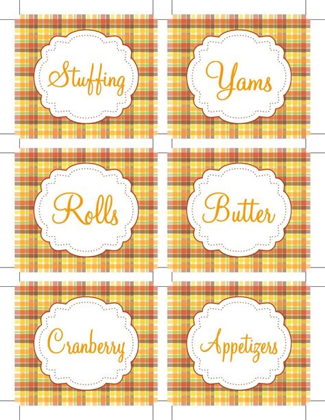 Thanksgiving Food Labels By Dimple Prints Thanksgiving Printables