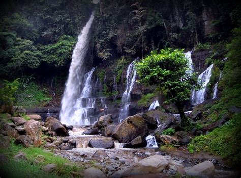 Orok Waterfall Curug Orok Garut West Java Indonesia