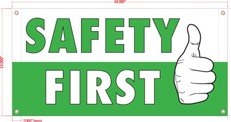 Download Safety First Vinyl Banner Safety First Logo Png Image With