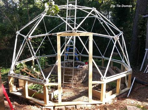 13 2v Dual Covering Geodesic Dome Greenhouse Kit For Sale By Zip Tie