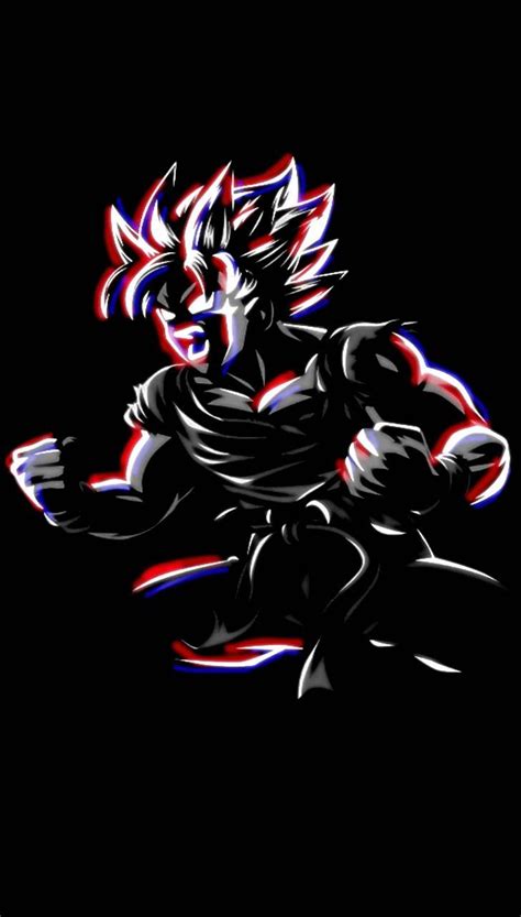 Neon Goku Wallpapers Top Free Neon Goku Backgrounds Wallpaperaccess