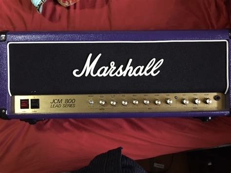 Marshall Jcm 800 2205 50 Watt Head 1987 Purple Black Reverb