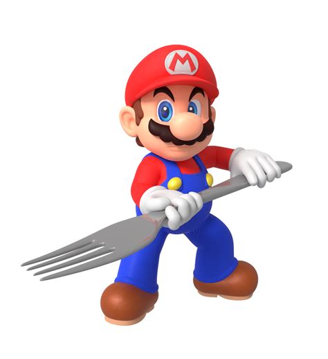 Mario With Giant Fork By Nintega Dario On Deviantart