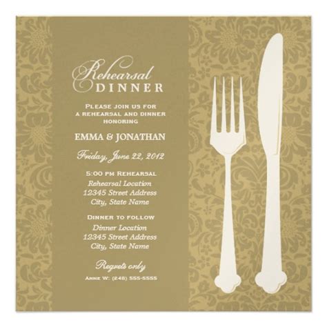 This is a fun icebreaker. Wedding Rehearsal Dinner Invitations | Fine Dining Square ...
