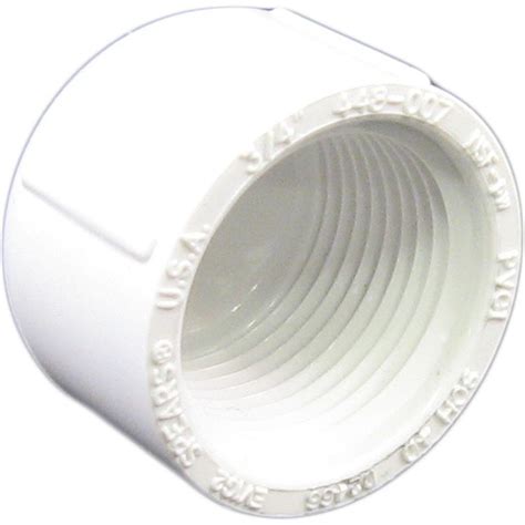 Pvccap34t Schedule 40 Pvc Threaded Cap 34 Inch 54211137185 Ebay