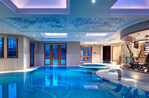 Indoor Swimming Pool As Luxury Symbol Of Healthy Life