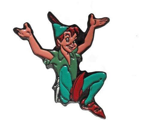 Walt Disney Peter Pan Cute Vintage Enamel Pin Lapel Etsy Peter Pan