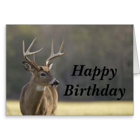 Free Printable Deer Hunting Birthday Cards