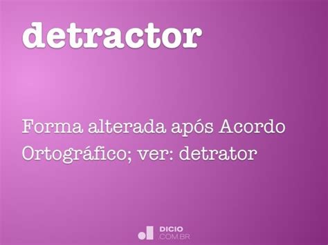 Detractor Dicio Dicionário Online De Português