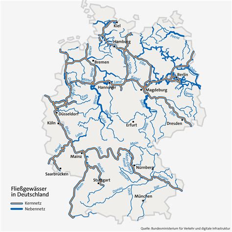 Bei den binnenwasserstraßen des bundes unterscheidet man solche. Bundeswasserstrassen Bundeswasserstrassen In Deutschland Br Wissen