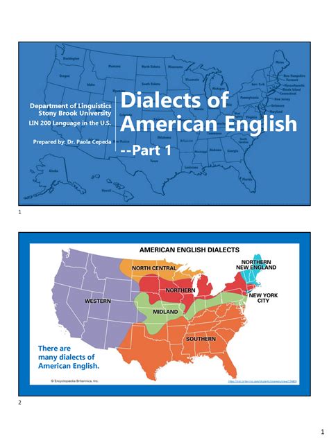 04 Dialects Of American English Part 1 Dialects Of American English