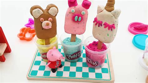 Play Doh Eis How To Make Play Doh Ice Cream With Peppa Pig Toy